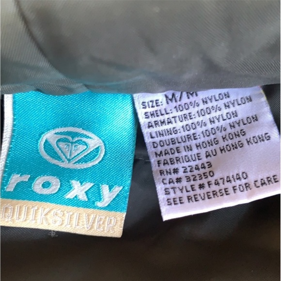 Roxy x Quicksilver Women's Army Green Nylon Faux Fur Collar Jacket Size M - Picture 9 of 9